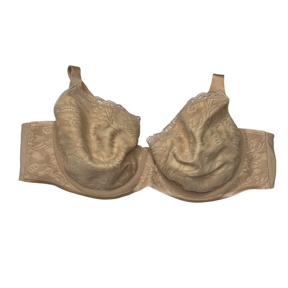 Soma tan lace unlined full coverage lift bra 34D